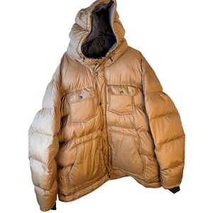 Levis Mens Brown High Loft Insulated Puffer Jacket Hooded 4XLT